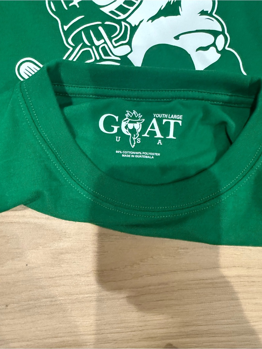 GOAT USA Kids' Short-Sleeve Graphic Tee - White, Green, Mint, Gray - Picture 4 of 6